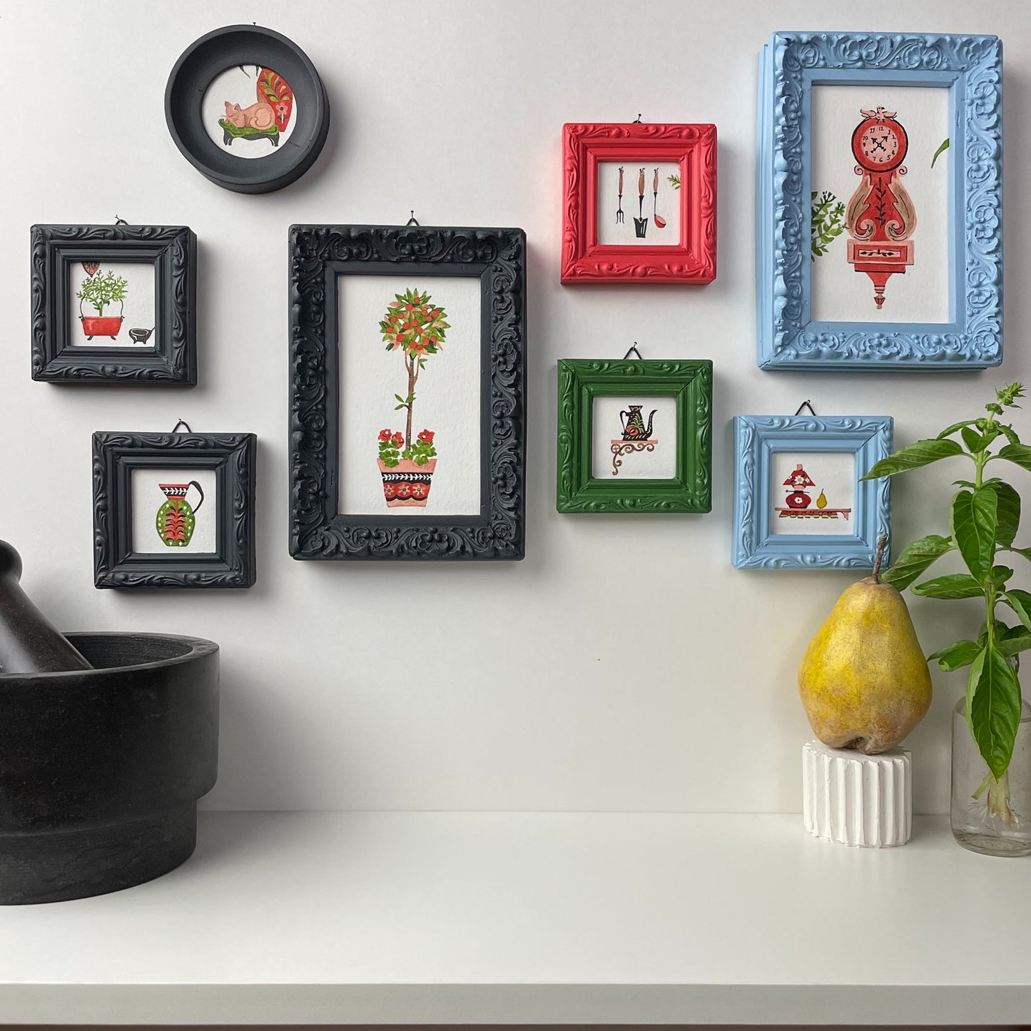 "DISPLAYED UTENSILS" 1/8 INTO THE KITCHEN SERIES