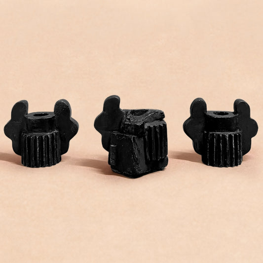 CANDLESTICK SET - COAL BLACK