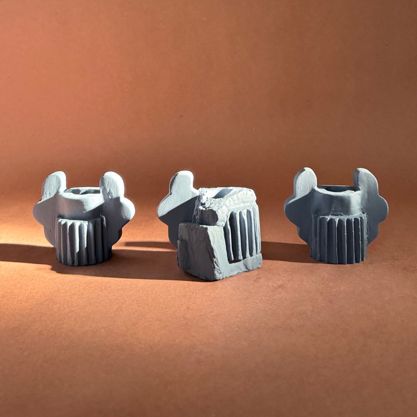 CANDLESTICK SET - CORNFLOWER BLUE