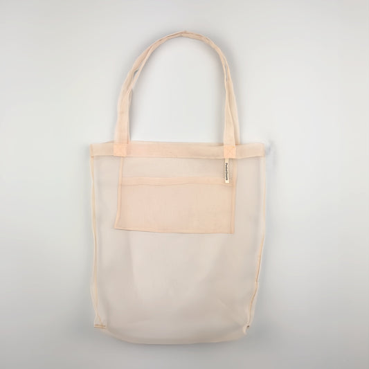 SHOWOFF BAG IN BLUSH ORGANZA