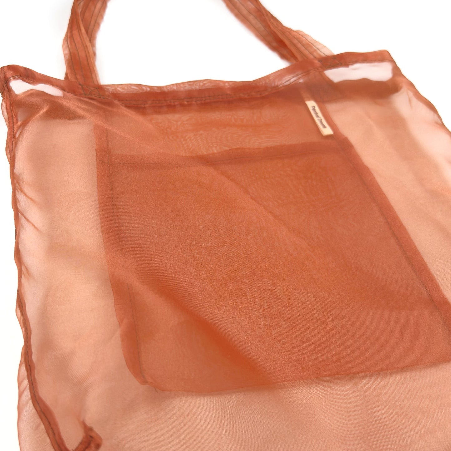 SHOWOFF BAG IN RUST ORGANZA