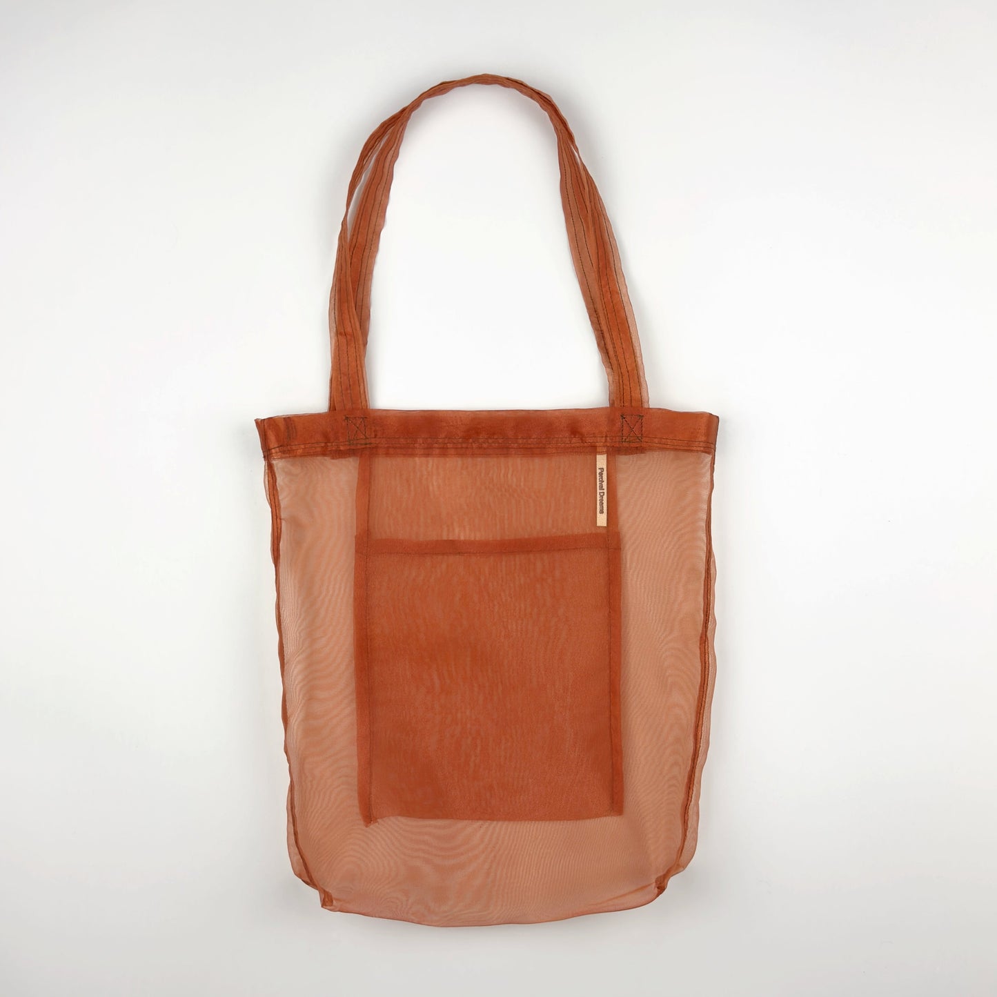 SHOWOFF BAG IN RUST ORGANZA